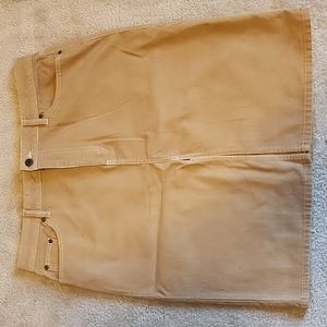 Old Navy size 14 tan corduroy skirt